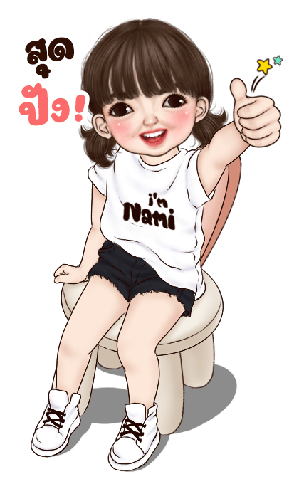 Nami Big sticker (cute girl) รูปที่ 10