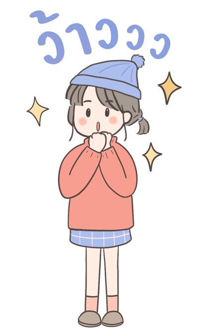 Uma: girl in winter (Big stickers) รูปที่ 13