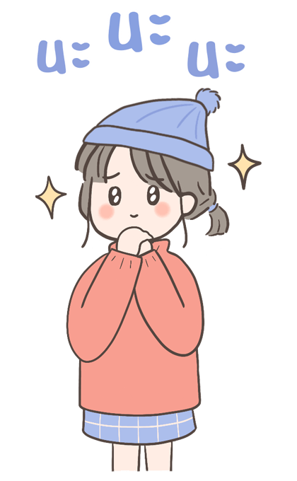 Uma: girl in winter (Big stickers) รูปที่ 22