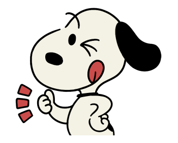Snoopy สติกเกอร์ดุ๊กดิ๊กย้อนยุค รูปที่ 1