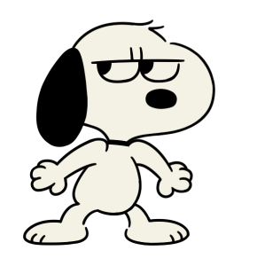 Snoopy สติกเกอร์ดุ๊กดิ๊กย้อนยุค รูปที่ 5