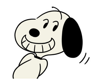 Snoopy สติกเกอร์ดุ๊กดิ๊กย้อนยุค รูปที่ 8