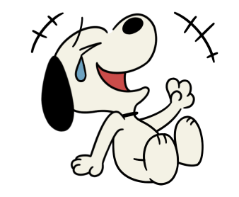 Snoopy สติกเกอร์ดุ๊กดิ๊กย้อนยุค รูปที่ 14