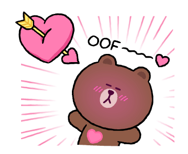 LINE FRIENDS สติกเกอร์คลั่งรัก รูปที่ 19