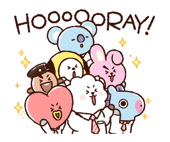 BT21 สติกเกอร์ผูกมิตรเพื่อนใหม่ รูปที่ 1