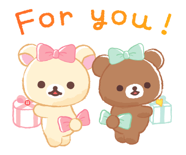 Rilakkuma Happy for you stickers รูปที่ 2