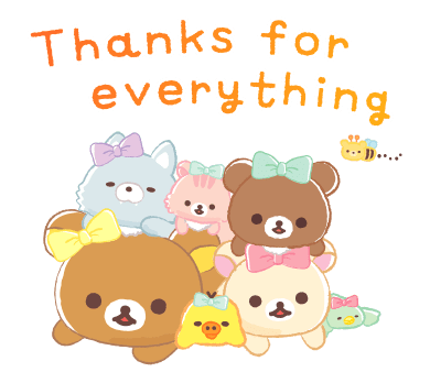 Rilakkuma Happy for you stickers รูปที่ 3