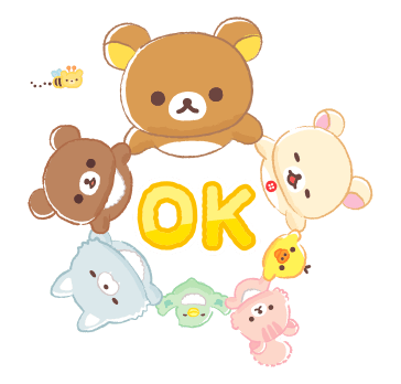 Rilakkuma Happy for you stickers รูปที่ 7