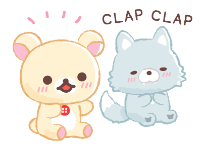 Rilakkuma Happy for you stickers รูปที่ 12