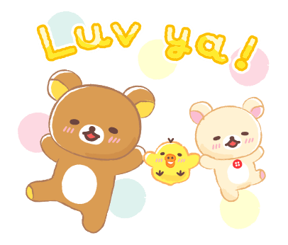 Rilakkuma Happy for you stickers รูปที่ 13
