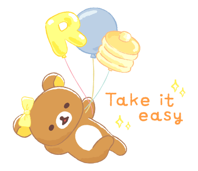 Rilakkuma Happy for you stickers รูปที่ 21
