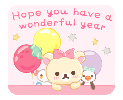 Rilakkuma Happy for you stickers รูปที่ 24