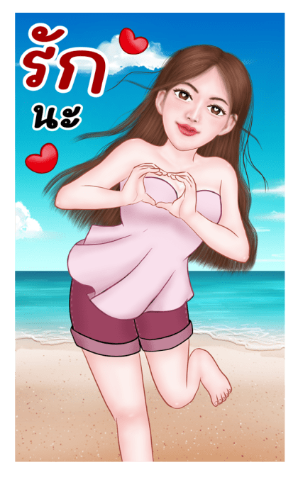 มีนะ เซ็กซี่เกิร์ล บิ๊กสติกเกอร์ รูปที่ 5