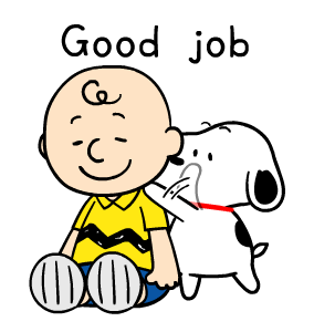 Snoopy สติกเกอร์ดุ๊กดิ๊กสำหรับครอบครัว♪ รูปที่ 1