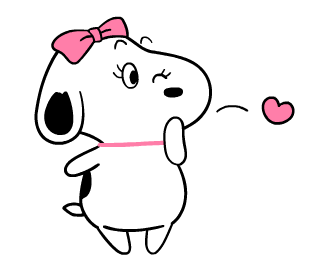 Snoopy สติกเกอร์ดุ๊กดิ๊กสำหรับครอบครัว♪ รูปที่ 7