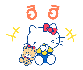 เฮลโลคิตตี สติกเกอร์ข้อความน่ารัก รูปที่ 14
