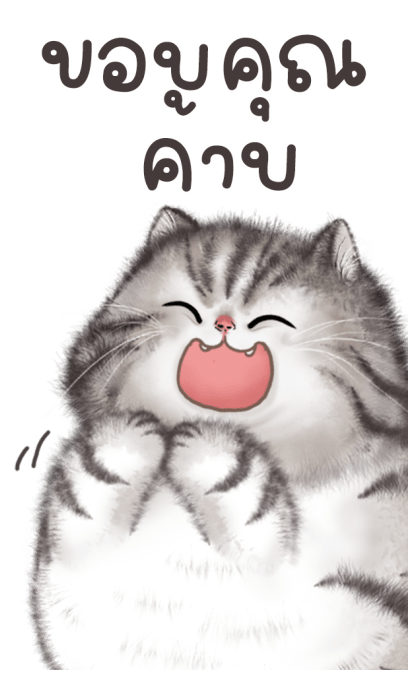 ปลาทู แมวอ้วน บิ๊กสติกเกอร์ รูปที่ 20