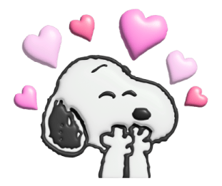 Snoopy ♡ สติกเกอร์นุ่มนิ่ม รูปที่ 2