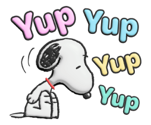 Snoopy ♡ สติกเกอร์นุ่มนิ่ม รูปที่ 5