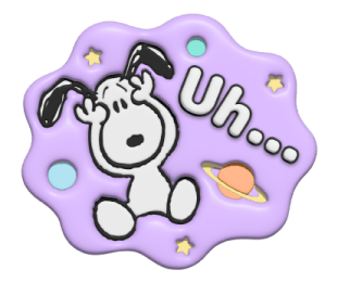 Snoopy ♡ สติกเกอร์นุ่มนิ่ม รูปที่ 19
