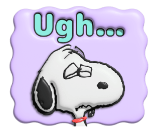 Snoopy ♡ สติกเกอร์นุ่มนิ่ม รูปที่ 37