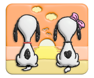 Snoopy ♡ สติกเกอร์นุ่มนิ่ม รูปที่ 40
