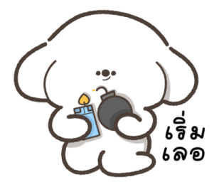 น้องหมาสีขาว ขยันทำงาน รูปที่ 23