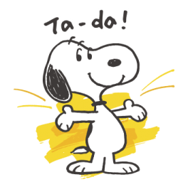 Snoopy Onomatopeia สีเมจิก รูปที่ 17