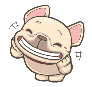 PIGU เฟรนช์บูลด็อก สติกเกอร์แอนิเมชัน 22 รูปที่ 1