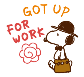Snoopy สติกเกอร์ทำงานแบบชิลๆ รูปที่ 1