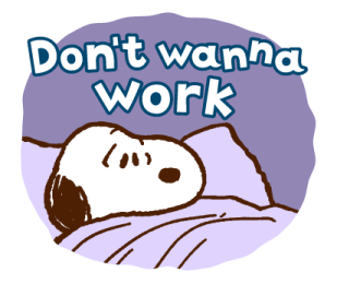 Snoopy สติกเกอร์ทำงานแบบชิลๆ รูปที่ 8