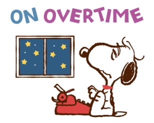 Snoopy สติกเกอร์ทำงานแบบชิลๆ รูปที่ 36