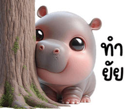 หมูดุ้งฮิปโปตัวกลมเด้งน่ารัก รูปที่ 1