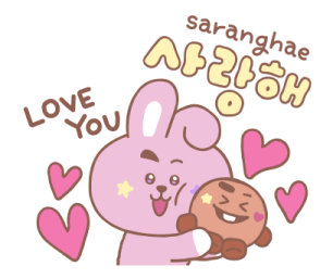 BT21 สติกเกอร์ฮันกึล คุยภาษาเกาหลีกัน♪ รูปที่ 1