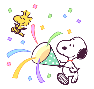 Snoopy สติกเกอร์คำอวยพร ใช้ได้ทุกเมื่อ รูปที่ 4
