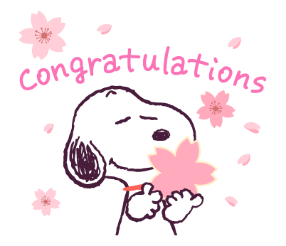 Snoopy สติกเกอร์คำอวยพร ใช้ได้ทุกเมื่อ รูปที่ 6
