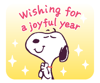 Snoopy สติกเกอร์คำอวยพร ใช้ได้ทุกเมื่อ รูปที่ 8