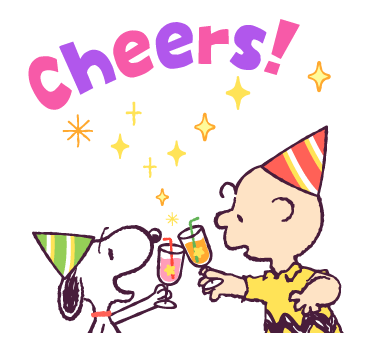 Snoopy สติกเกอร์คำอวยพร ใช้ได้ทุกเมื่อ รูปที่ 10
