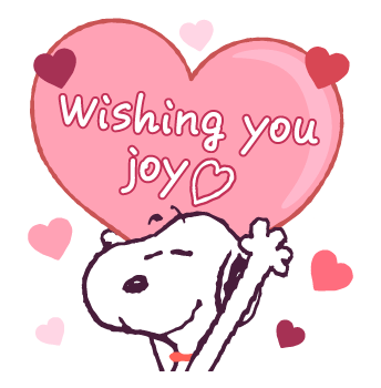 Snoopy สติกเกอร์คำอวยพร ใช้ได้ทุกเมื่อ รูปที่ 13