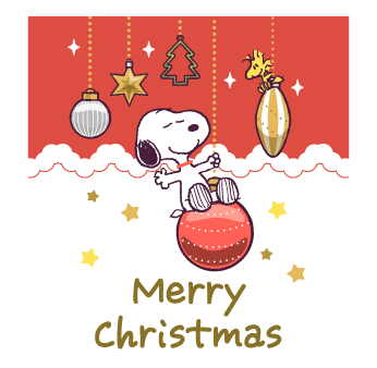 Snoopy สติกเกอร์คำอวยพร ใช้ได้ทุกเมื่อ รูปที่ 19