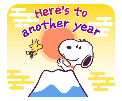 Snoopy สติกเกอร์คำอวยพร ใช้ได้ทุกเมื่อ รูปที่ 24