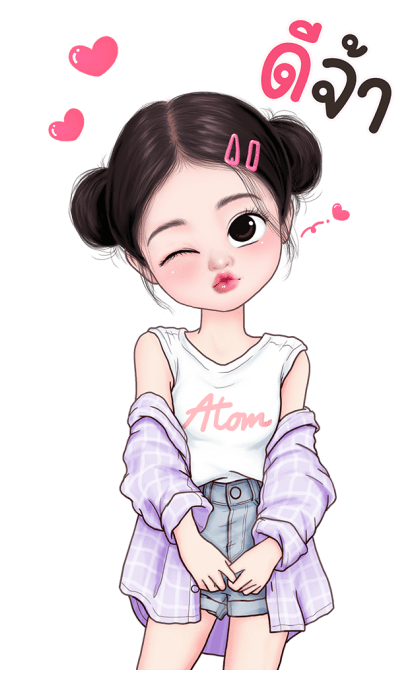 อะตอม น่ารัก บิ๊กสติกเกอร์ รูปที่ 1