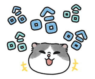 Oba Cat - Bold Text Stickers รูปที่ 20