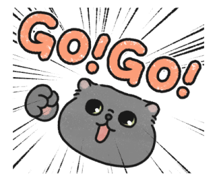 Oba Cat - Bold Text Stickers รูปที่ 28