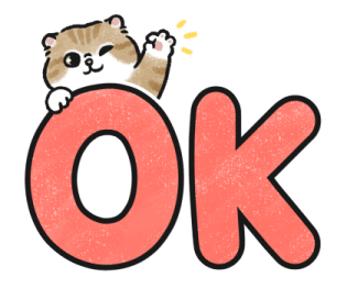 Oba Cat - Bold Text Stickers รูปที่ 35