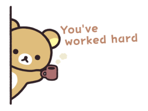 BASIC RILAKKUMA สติ๊กเกอร์ รูปที่ 2