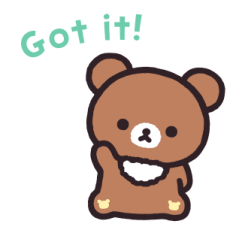 BASIC RILAKKUMA สติ๊กเกอร์ รูปที่ 6