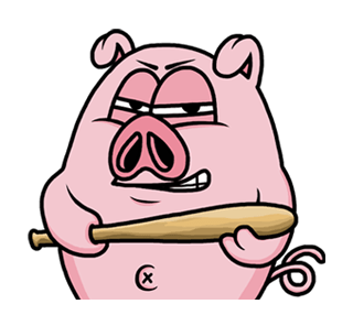 Weird Piggy : Animated Stiker รูปที่ 1