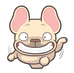 French Bulldog PIGU Animated Stickers 42 รูปที่ 1