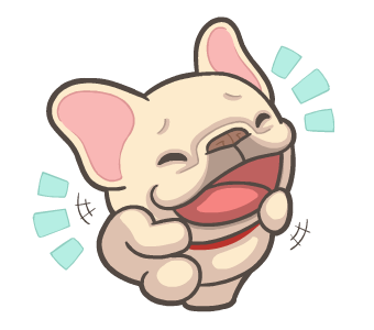 French Bulldog PIGU Animated Stickers 42 รูปที่ 5